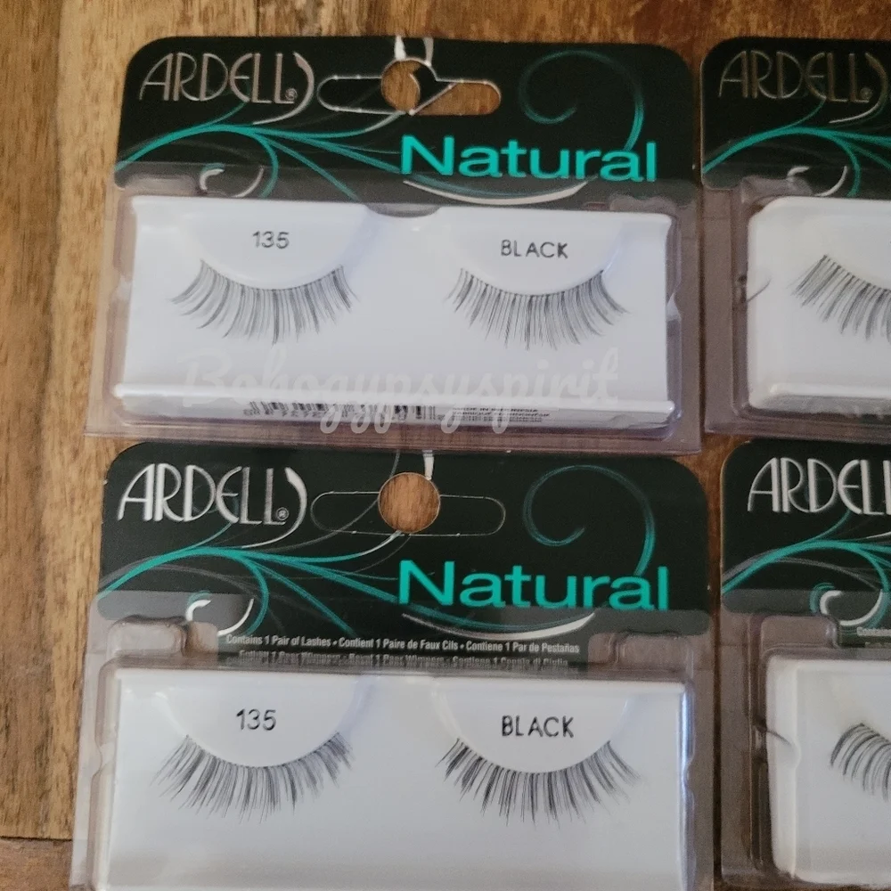4 Pairs - Ardell Professional Natural Lashes Bundle, Black 135